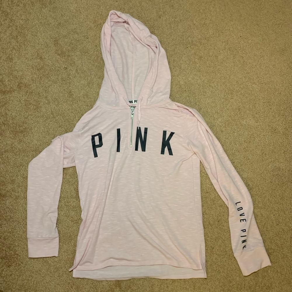 Light Pink 3/4 Zip Shirt